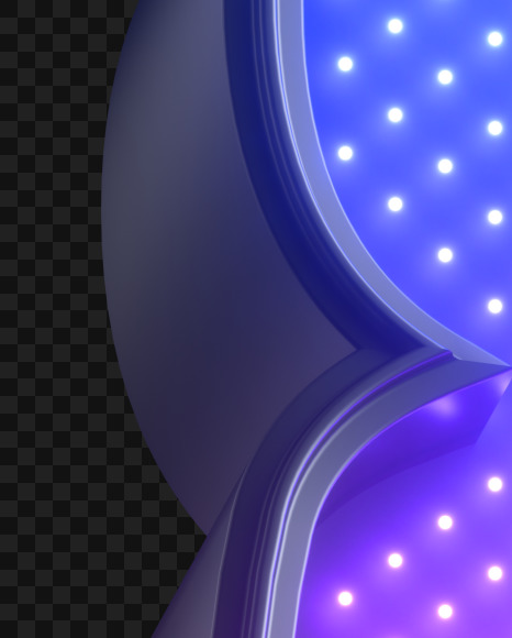 8 from Violet Neon LED on Yellow Images Creative Fonts - S43800