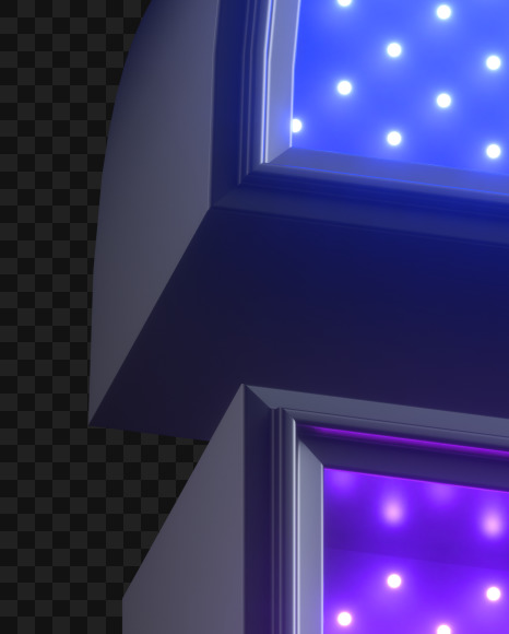 ? from Violet Neon LED on Yellow Images Creative Fonts - S43804