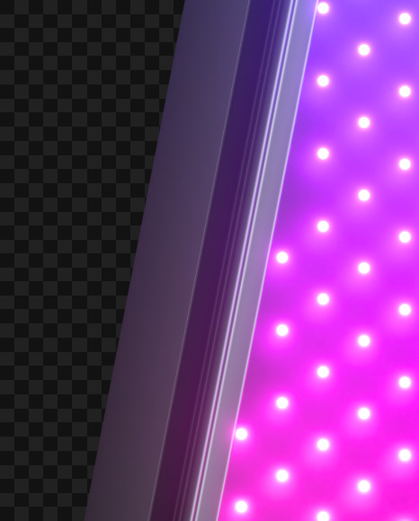 Letter X from Violet Neon LED on Yellow Images Creative Fonts - S43790