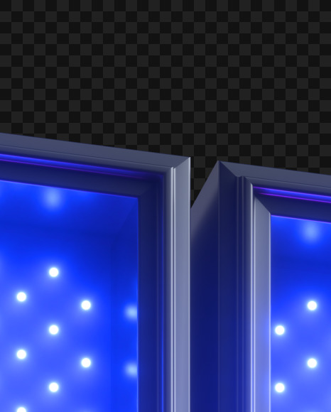 Letter H from Violet Neon LED on Yellow Images Creative Fonts - S43774