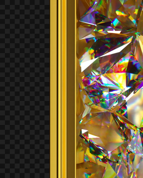 Letter K from Shine like a diamond Font on Yellow Images Creative Fonts - S44214