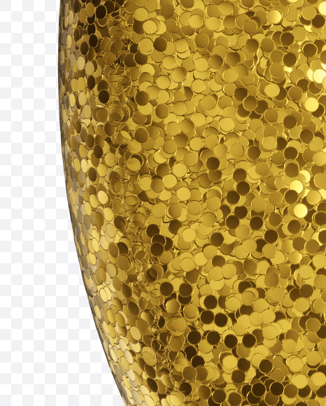 Letter C from Golden glitter Font on Yellow Images Creative Fonts - S44252