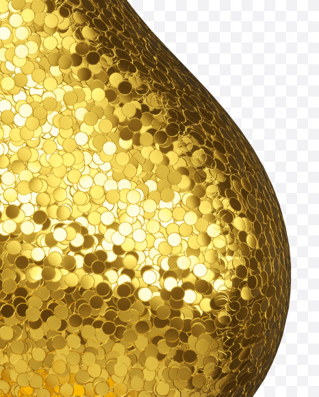 S7 from Golden glitter Font on Yellow Images Creative Fonts - S44289