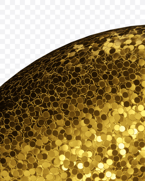 0 from Golden glitter Font on Yellow Images Creative Fonts - S44285