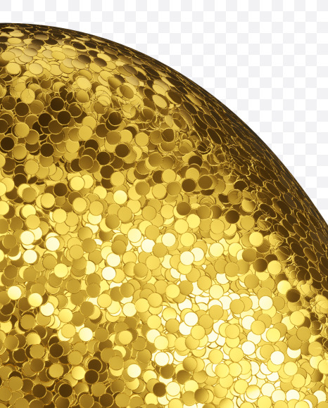 Letter A from Golden glitter Font on Yellow Images Creative Fonts - S44250