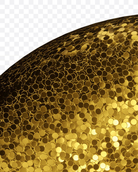 Letter S from Golden glitter Font on Yellow Images Creative Fonts - S44268