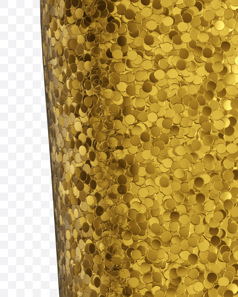 Letter D from Golden glitter Font on Yellow Images Creative Fonts - S44253