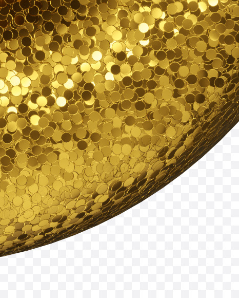 9 from Golden glitter Font on Yellow Images Creative Fonts - S44284