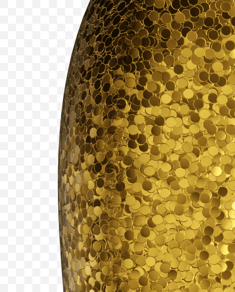 Letter F from Golden glitter Font on Yellow Images Creative Fonts - S44255