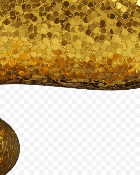 S6 from Golden glitter Font on Yellow Images Creative Fonts - S44288