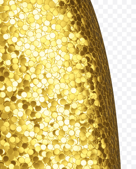 Letter I from Golden glitter Font on Yellow Images Creative Fonts - S44258