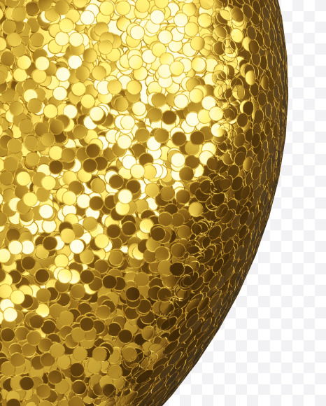 Letter B from Golden glitter Font on Yellow Images Creative Fonts - S44251