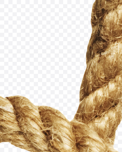 Letter L from Rope alphabet on Yellow Images Creative Fonts - S44430