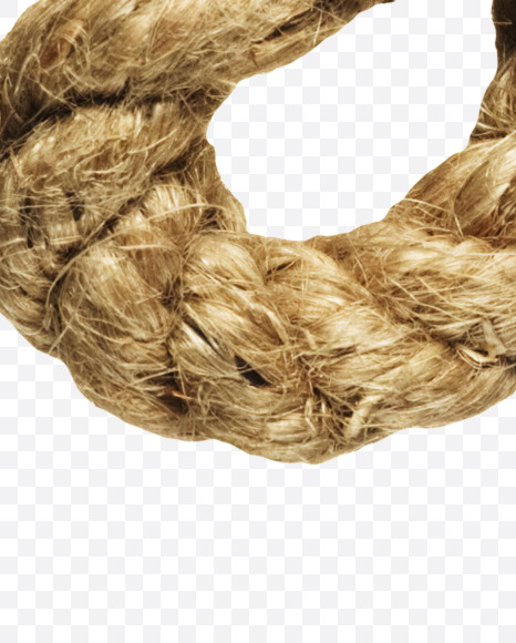 Letter C from Rope alphabet on Yellow Images Creative Fonts - S44421