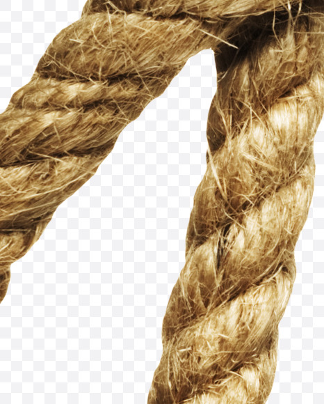 Letter P from Rope alphabet on Yellow Images Creative Fonts - S44434