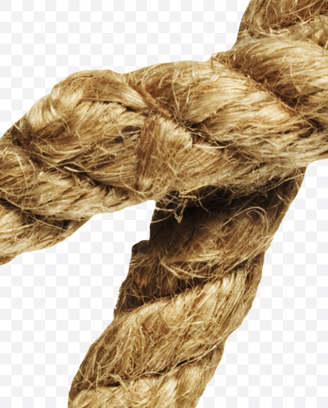 Letter A from Rope alphabet on Yellow Images Creative Fonts - S44419