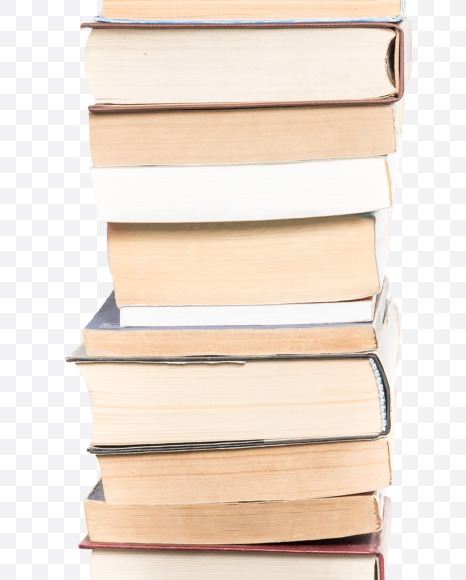 Exclamation Mark from Alphabet letters and signs arranged from books on Yellow Images Creative Fonts - S44549