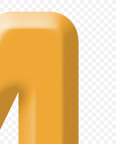 Letter M from Yellow wooden pencils alphabet on Yellow Images Creative Fonts - S44563