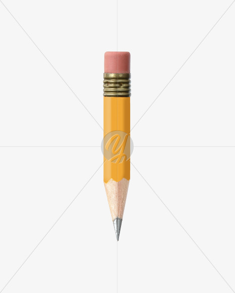 Letter I from Yellow wooden pencils alphabet on Yellow Images Creative Fonts - S44559