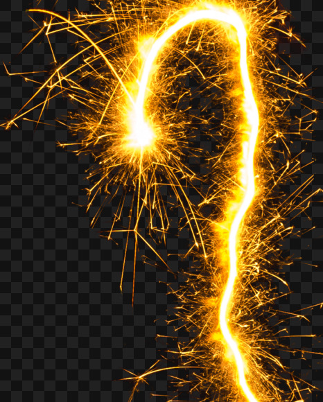 y-lower from Sparkler alphabet on Yellow Images Creative Fonts - S44638