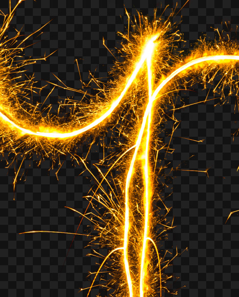 r-lower from Sparkler alphabet on Yellow Images Creative Fonts - S44631