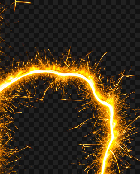 h-lower from Sparkler alphabet on Yellow Images Creative Fonts - S44621