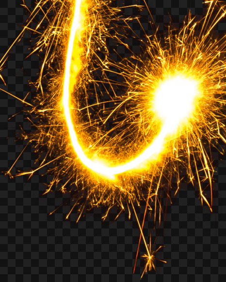 n-lower from Sparkler alphabet on Yellow Images Creative Fonts - S44627