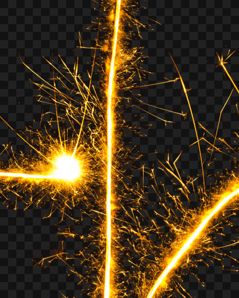 q-lower from Sparkler alphabet on Yellow Images Creative Fonts - S44630