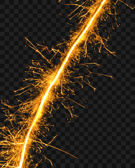 7 from Sparkler alphabet on Yellow Images Creative Fonts - S44585