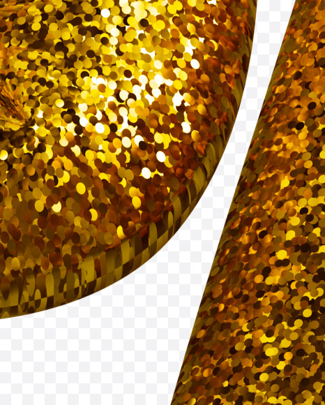 % from Gold glitter font on Yellow Images Creative Fonts - S44681