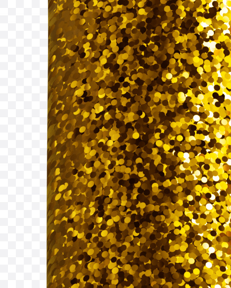 Letter B from Gold glitter font on Yellow Images Creative Fonts - S44642