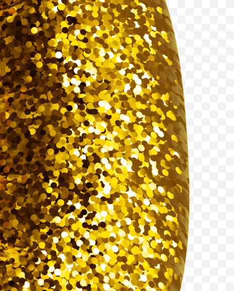 Letter R from Gold glitter font on Yellow Images Creative Fonts - S44658