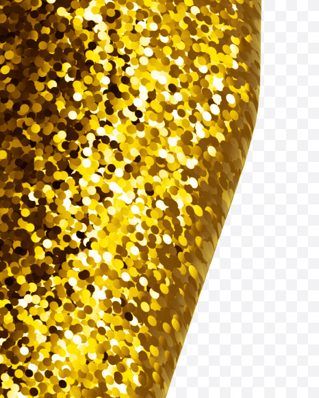 7 from Gold glitter font on Yellow Images Creative Fonts - S44673