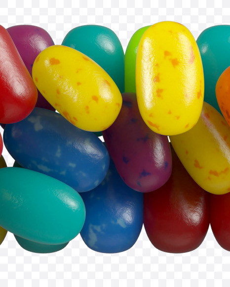 Letter L from Jelly Beans Font on Yellow Images Creative Fonts - S44742