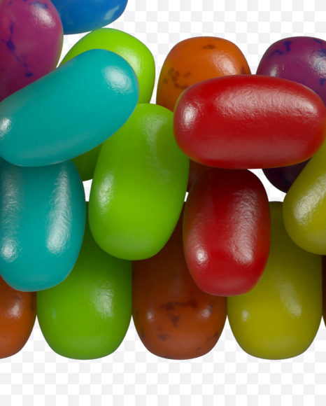 Letter B from Jelly Beans Font on Yellow Images Creative Fonts - S44732