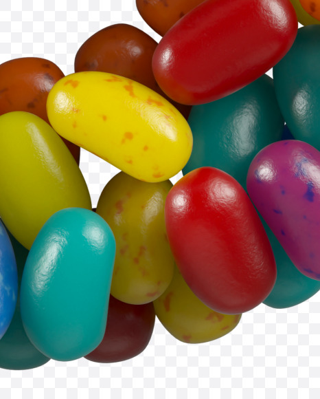 8 from Jelly Beans Font on Yellow Images Creative Fonts - S44764