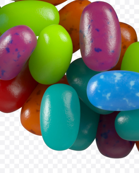 6 from Jelly Beans Font on Yellow Images Creative Fonts - S44762