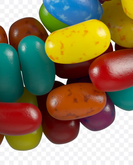 5 from Jelly Beans Font on Yellow Images Creative Fonts - S44761