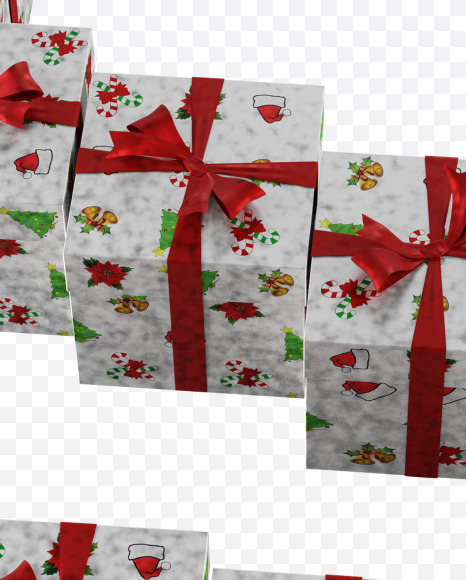 Letter S from Christmas boxes alphabet on Yellow Images Creative Fonts - S45109