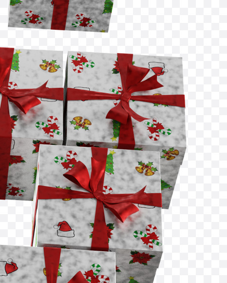 Letter G from Christmas boxes alphabet on Yellow Images Creative Fonts - S45097