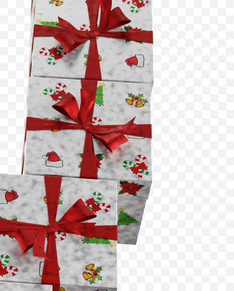 Letter J from Christmas boxes alphabet on Yellow Images Creative Fonts - S45100