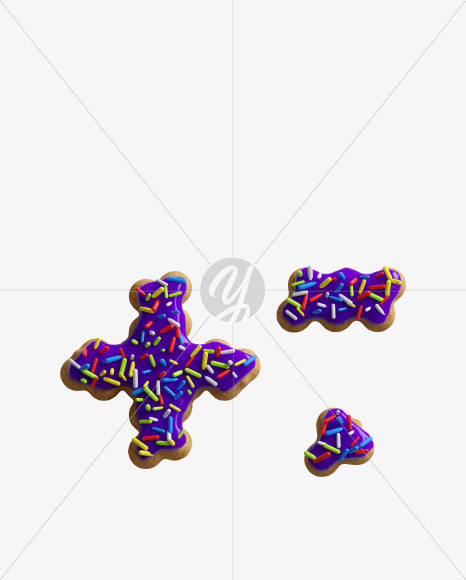 symbols from ABC Cookie on Yellow Images Creative Fonts - S45789