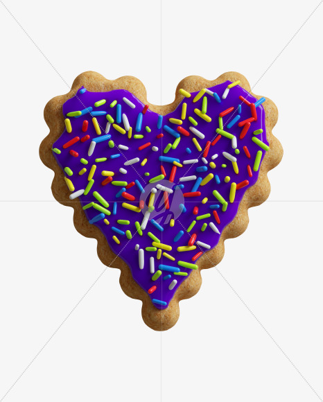 heart from ABC Cookie on Yellow Images Creative Fonts - S45788