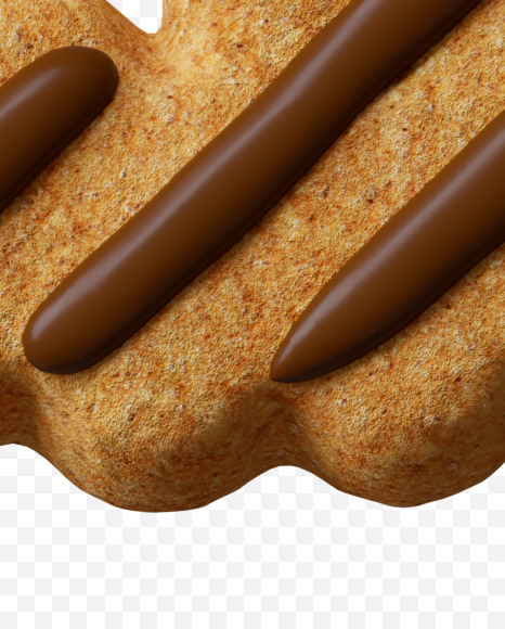 Letter Q from Cookie with chocolate alphabet on Yellow Images Creative Fonts - S45807