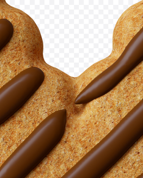 Letter Y from Cookie with chocolate alphabet on Yellow Images Creative Fonts - S45815
