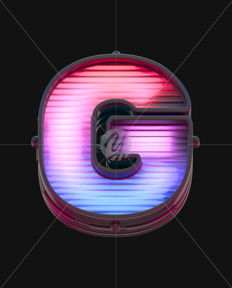 Letter G from Board light alphabet on Yellow Images Creative Fonts - S46107