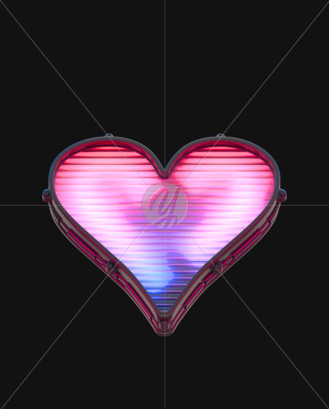 heart from Board light alphabet on Yellow Images Creative Fonts - S46141