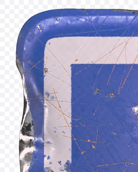 Letter C from Blue Square Sign alphabet on Yellow Images Creative Fonts - S46147