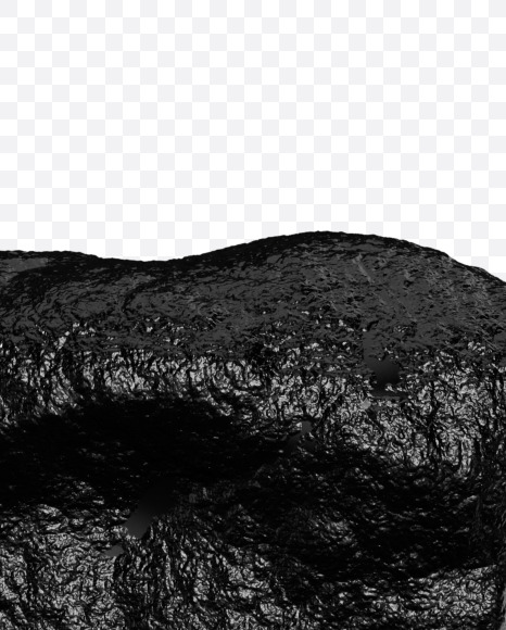 M uppercase from Black stone alphabet on Yellow Images Creative Fonts - S46369