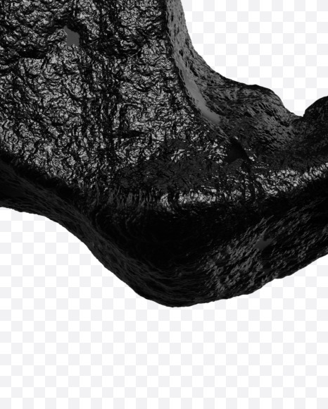 q lowercase from Black stone alphabet on Yellow Images Creative Fonts - S46399